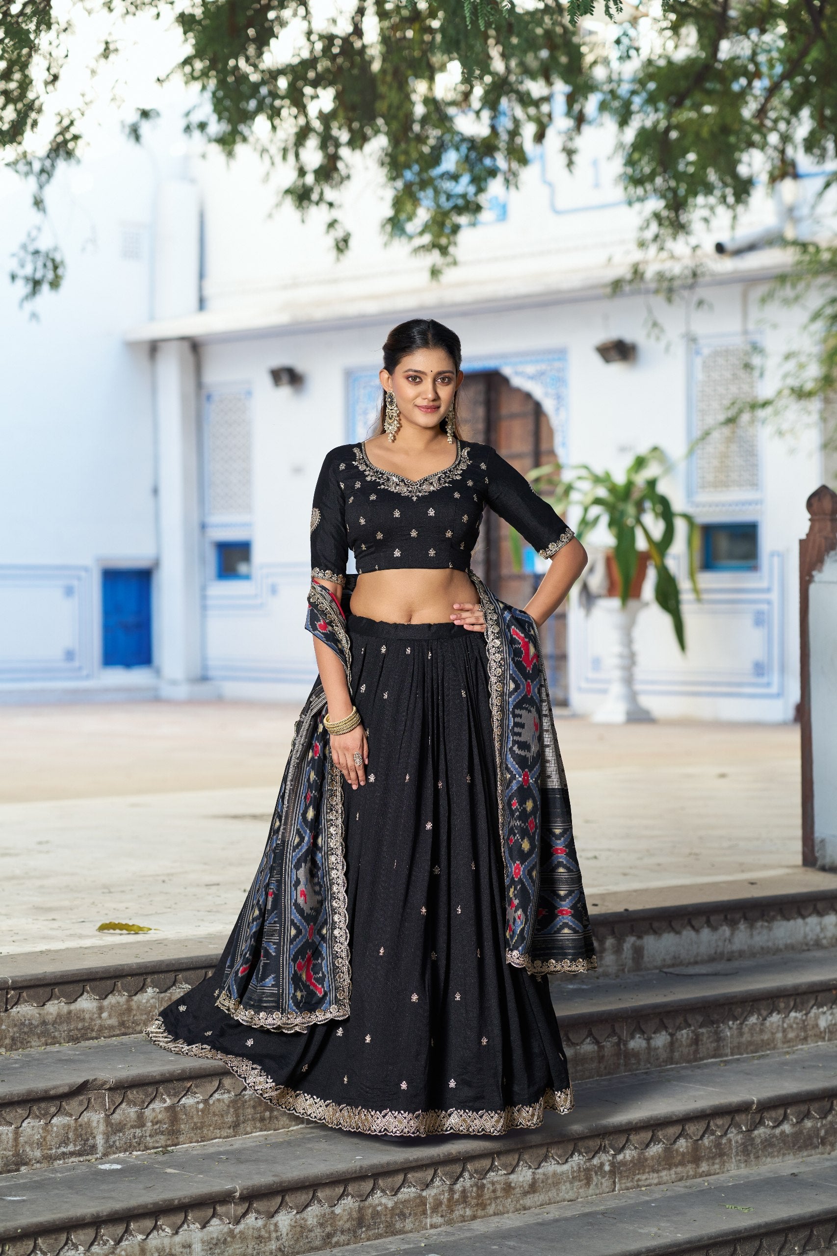 Royal Vichitra Silk Heavy Flair Lehenga with Designer Dupatta
