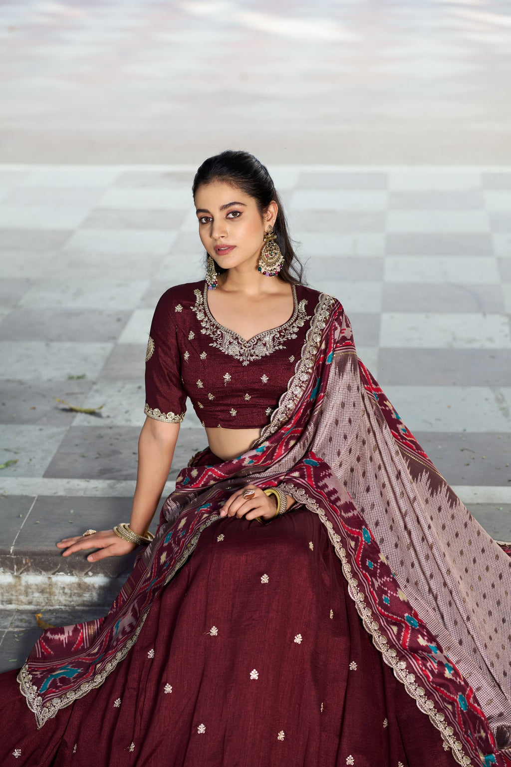 Royal Vichitra Silk Heavy Flair Lehenga with Designer Dupatta
