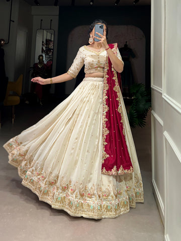 Vichitra Silk Silk Elegance Lehenga Choli