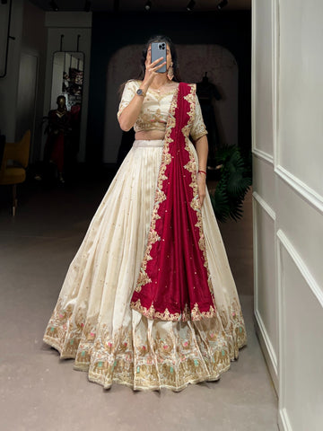 Vichitra Silk Silk Elegance Lehenga Choli