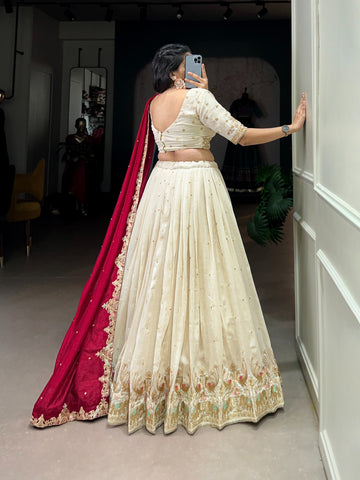 Vichitra Silk Silk Elegance Lehenga Choli