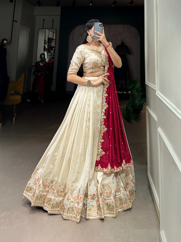 Vichitra Silk Silk Elegance Lehenga Choli