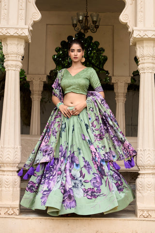 Floral Printed Flower Designer Lehenga Choli