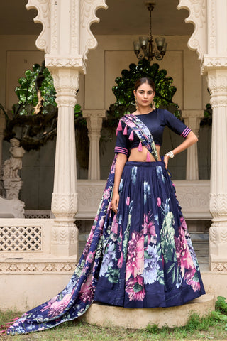 Floral Printed Flower Designer Lehenga Choli