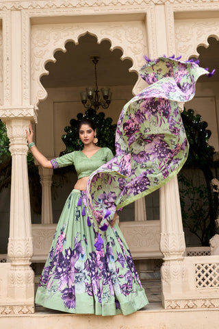 Floral Printed Flower Designer Lehenga Choli