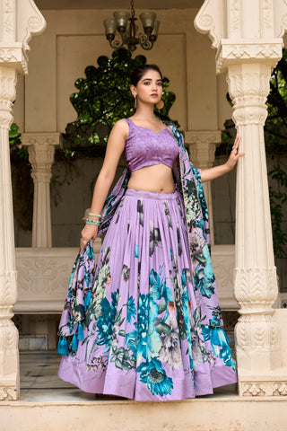 Floral Printed Flower Designer Lehenga Choli