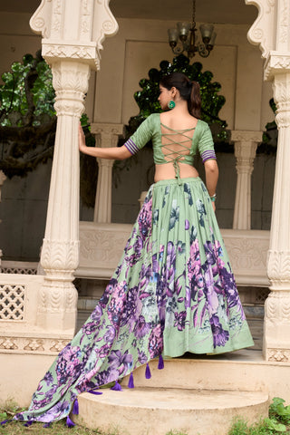 Floral Printed Flower Designer Lehenga Choli