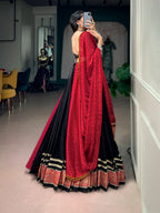 Garba nights Black Rayon Lehenga Set | Tulip Designer
