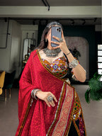 Garba nights Black Rayon Lehenga Set | Tulip Designer