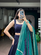 Traditional Reyon Mirror Lehenga Set | Tulip Designer