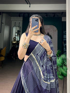 Navratri Moonga Silk Printed Lehenga Set | Tulip Designer
