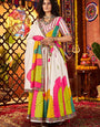 Trending White Mirror Work Choli for Navratri