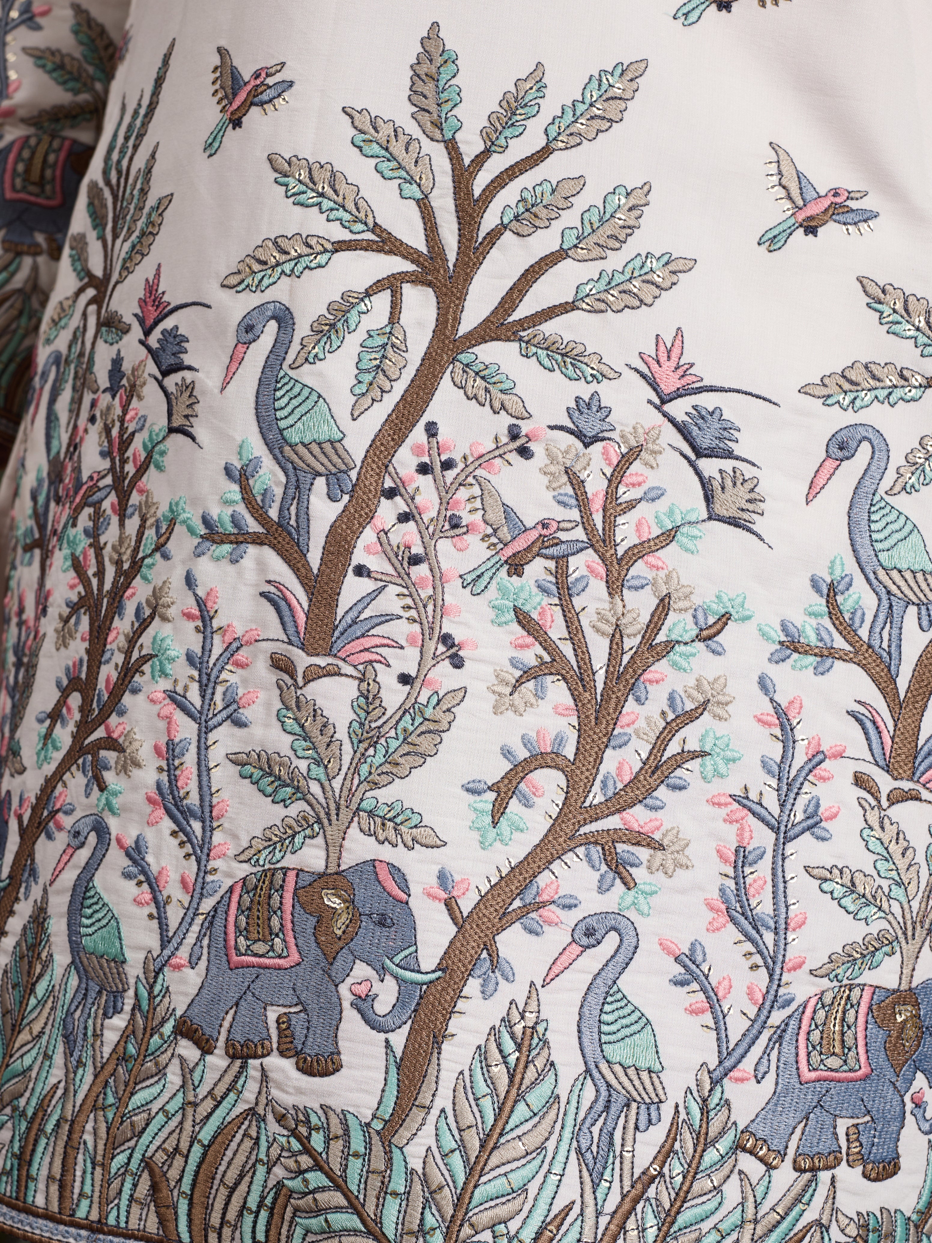 White Embroidered Work Kurta for Groom Wedding Look