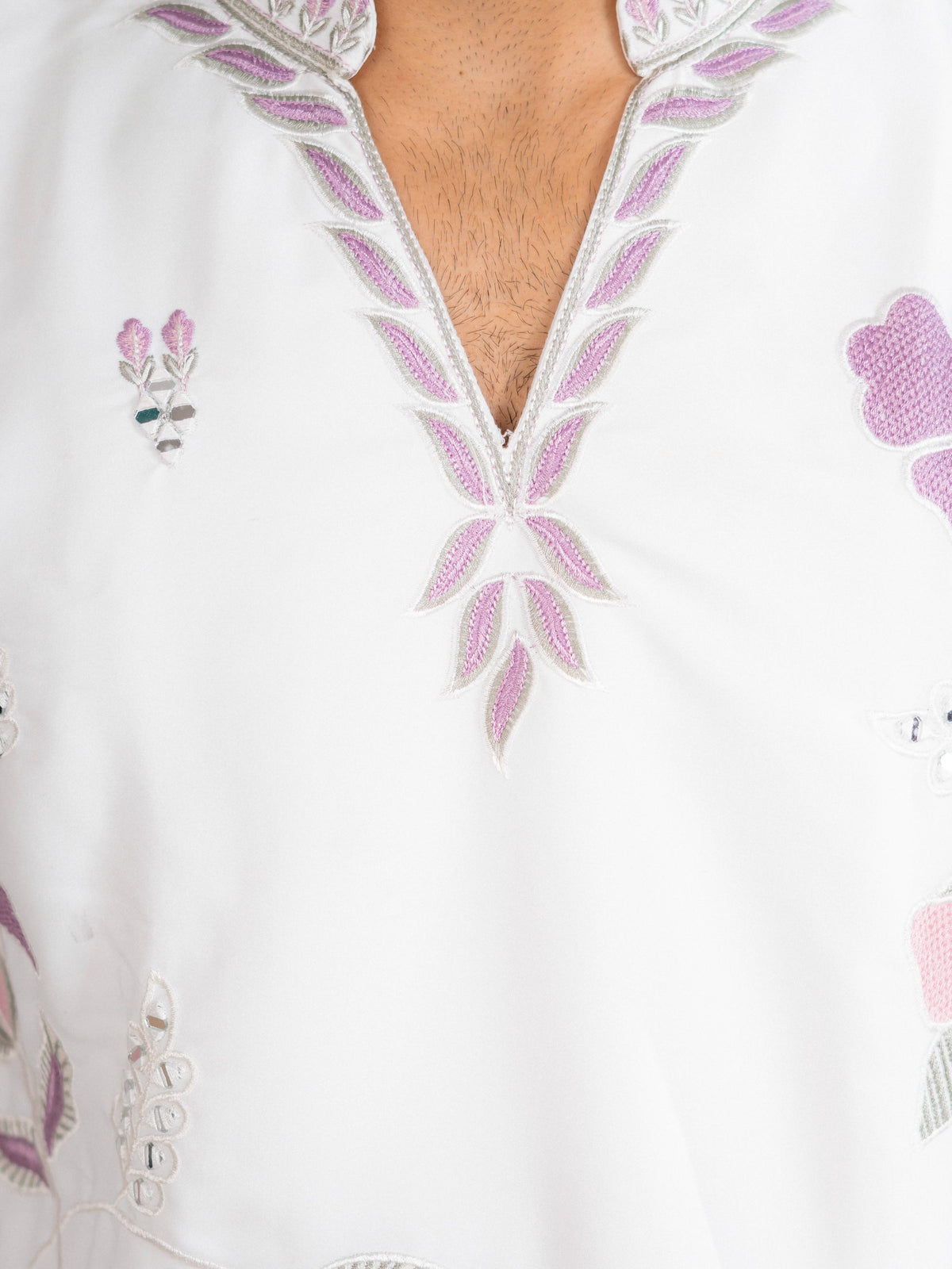 White Japanese Lachka Kurta Set | Tulip Designer
