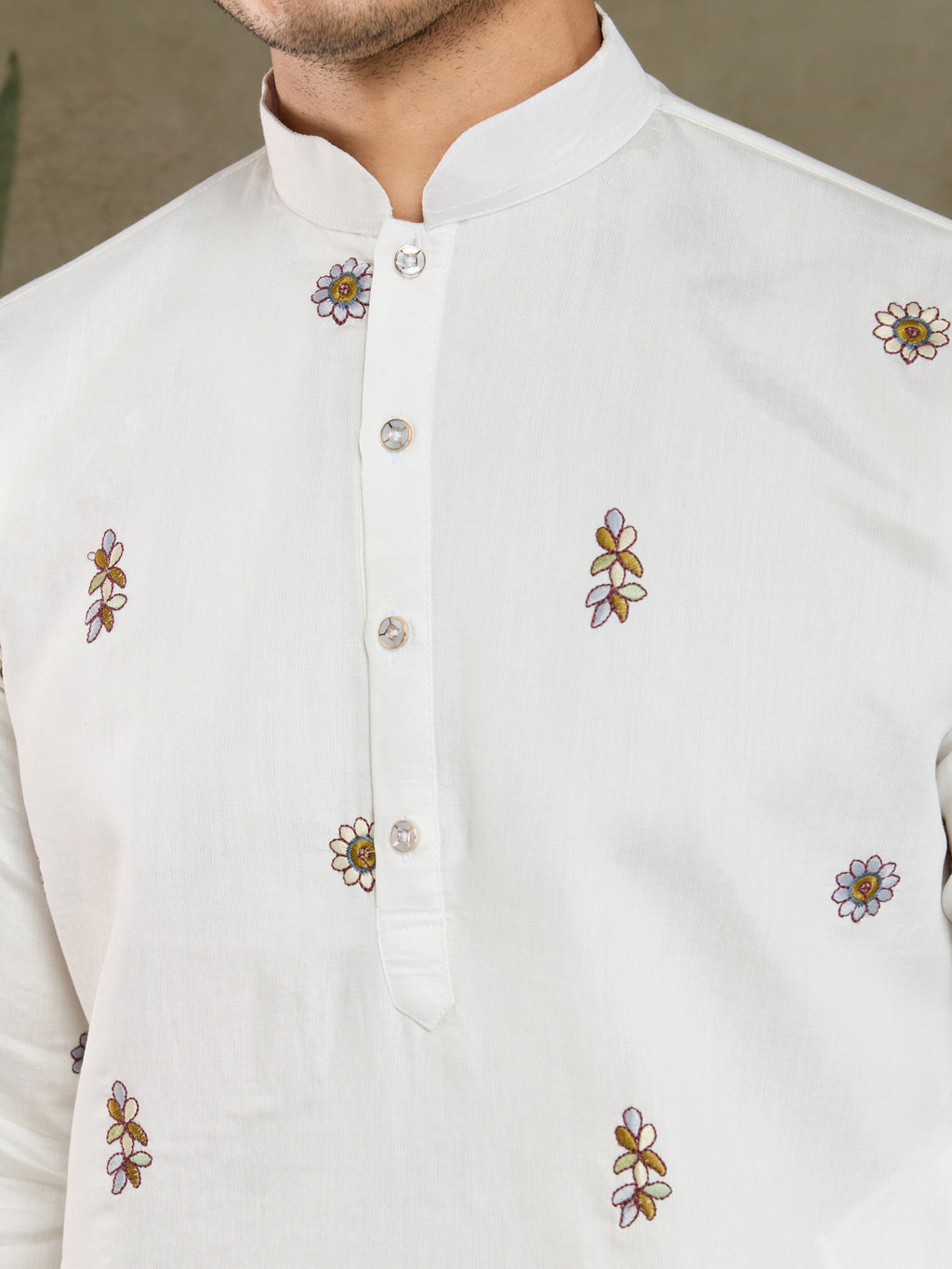 Wedding Special White Color Kurta and Dupatta for Men