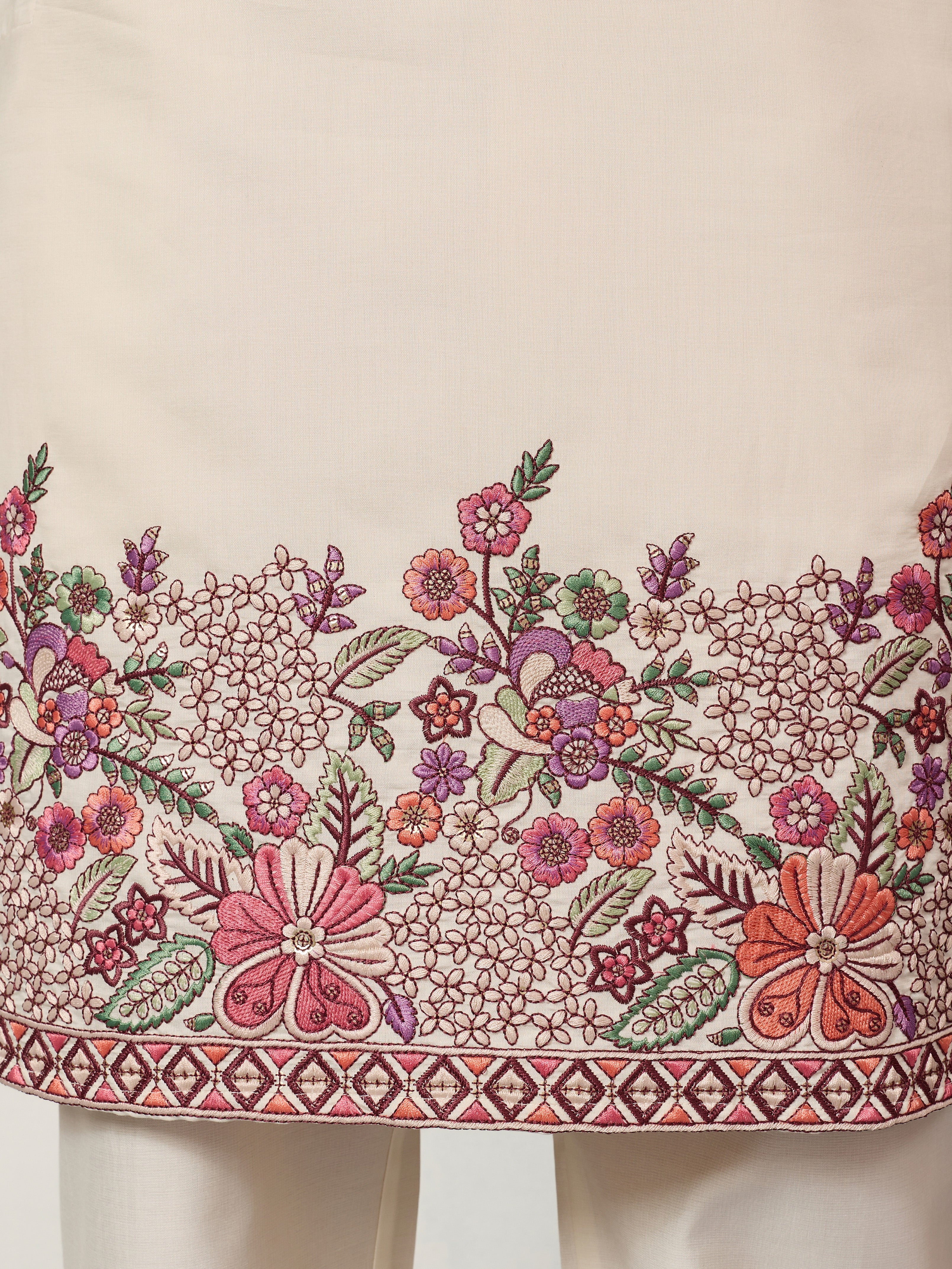 Traditional White Designer Kurta Pant Set for Mens Wear