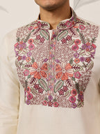 Traditional White Designer Kurta Pant Set for Mens Wear