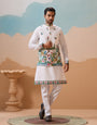 Vantara Style Premium White Mens Wear Koti Kurta Collection