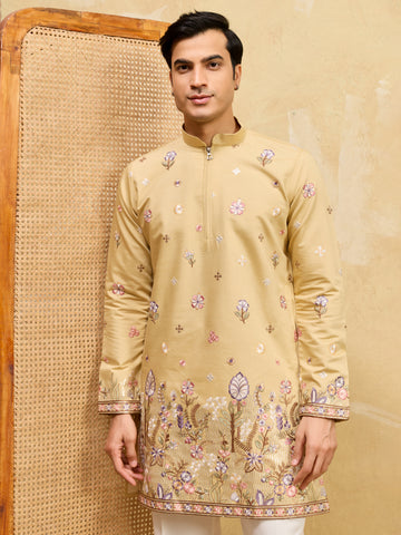 Bright Yellow Kurta Set Perfect for Weddings and Celebrations