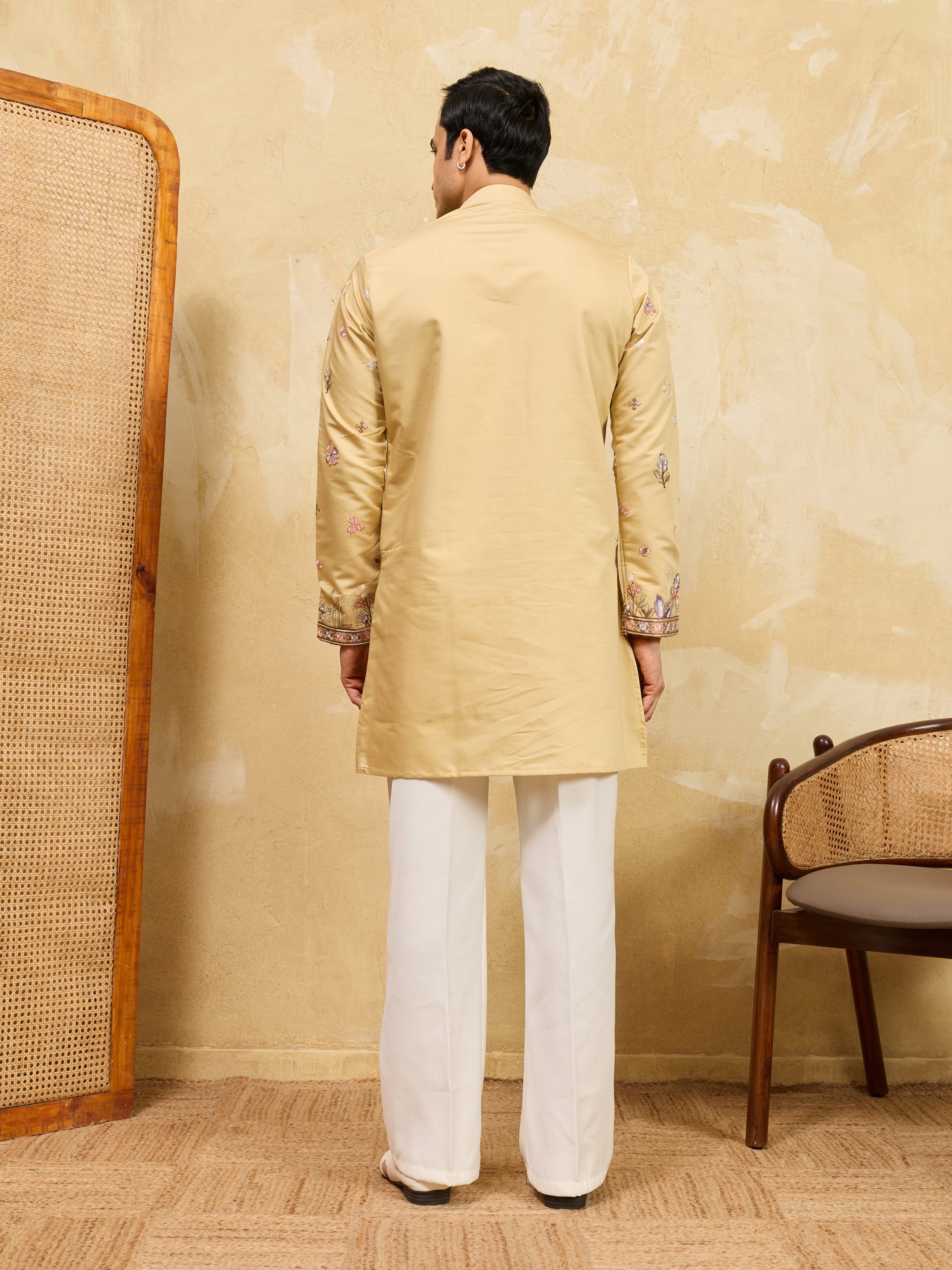 Bright Yellow Kurta Set Perfect for Weddings and Celebrations