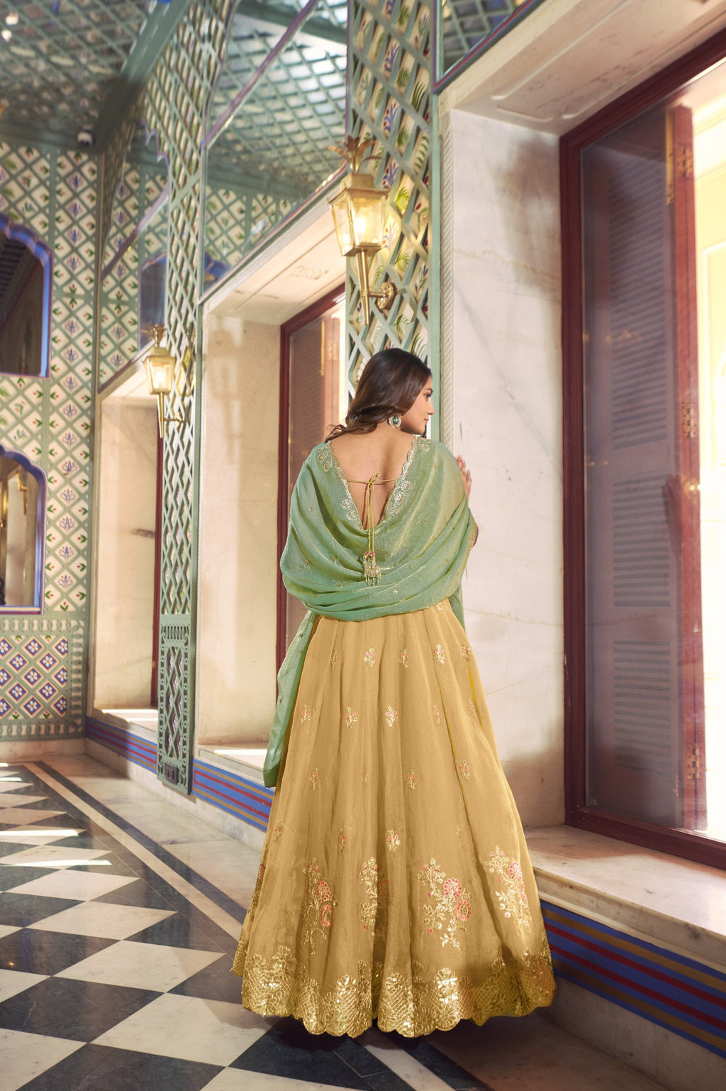 Wedding Special Yellow NC Moss Silk Designer Lehenga Set for Women
