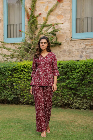 Muslin Top-Pant Co Ord Set