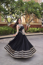 Navratri Special Reyon Gamthi Lehenga Choli Set | Tulip Designer