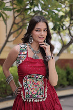 Navratri Special Reyon Gamthi Lehenga Choli Set | Tulip Designer