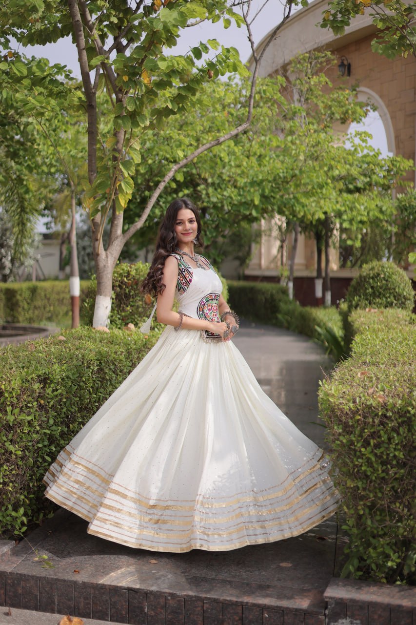 Navratri Special Reyon Gamthi Lehenga Choli Set | Tulip Designer