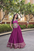 Navratri Special Reyon Gamthi Lehenga Choli Set | Tulip Designer