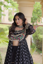 Kora Cotton Frill Stitching Bandhani Lehenga Set | Tulip Designer