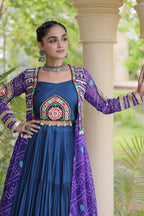 Rayon Bandhani kutchi Lehenga Shrug Set | Tulip Designer