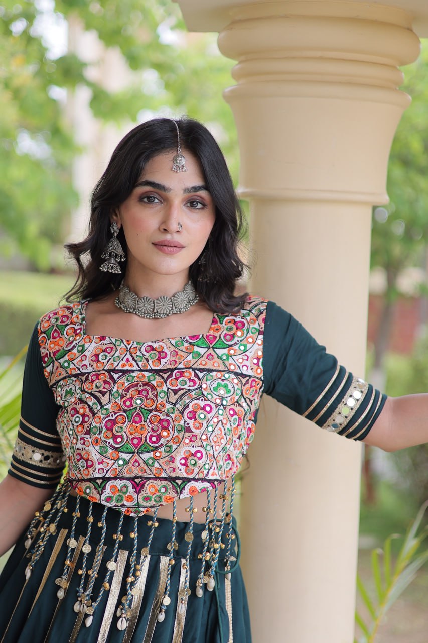 Reyon Double Ghera Lehenga Set | Tulip Designer