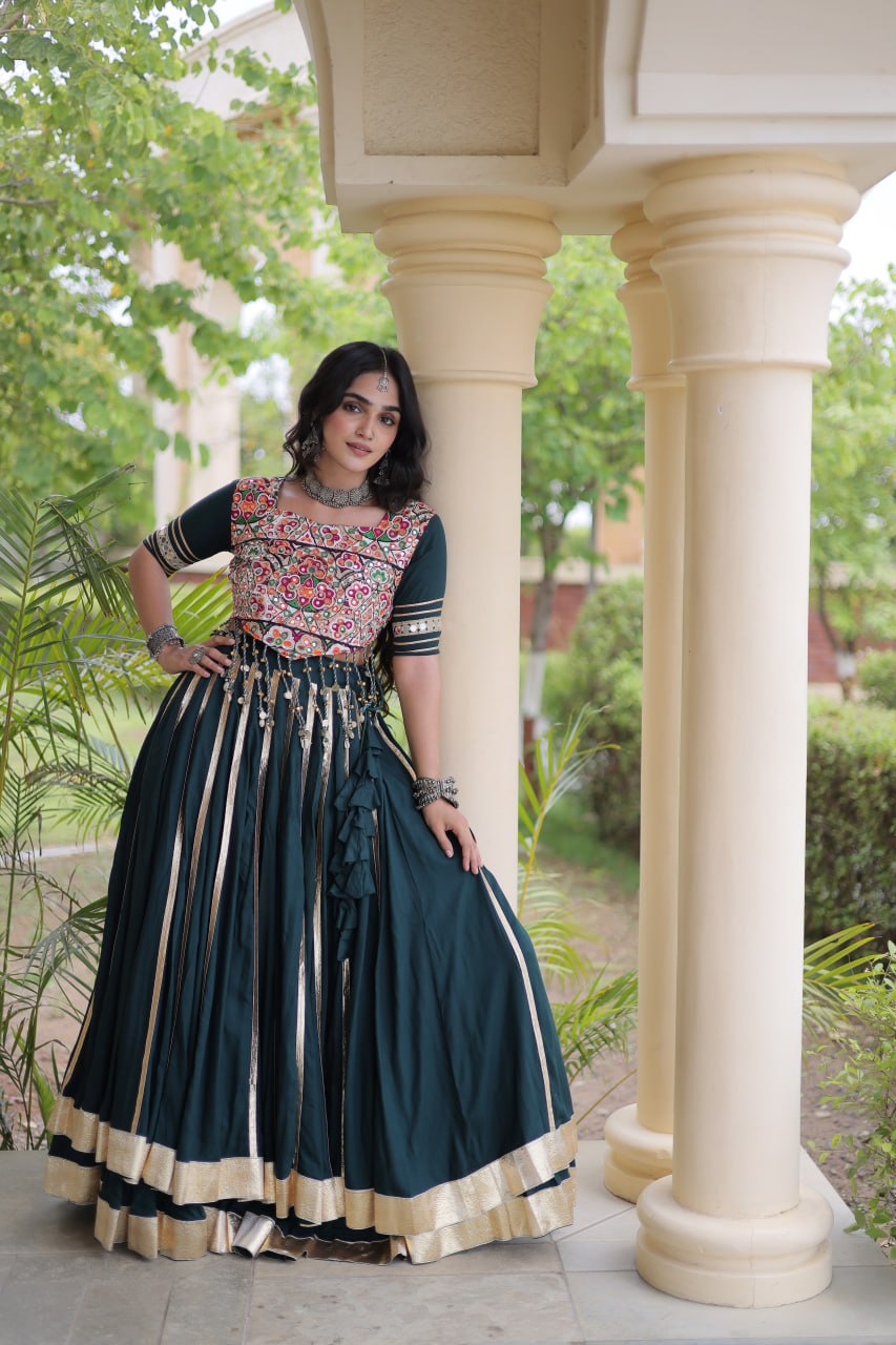 Reyon Double Ghera Lehenga Set | Tulip Designer