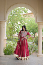 Reyon Double Ghera Lehenga Set | Tulip Designer