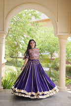 Reyon Double Ghera Lehenga Set | Tulip Designer