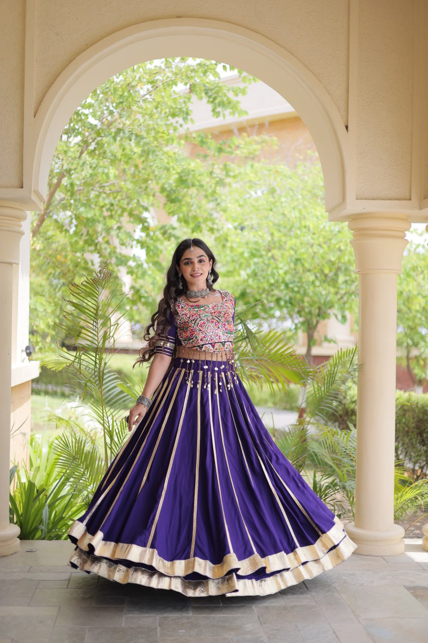 Reyon Double Ghera Lehenga Set | Tulip Designer