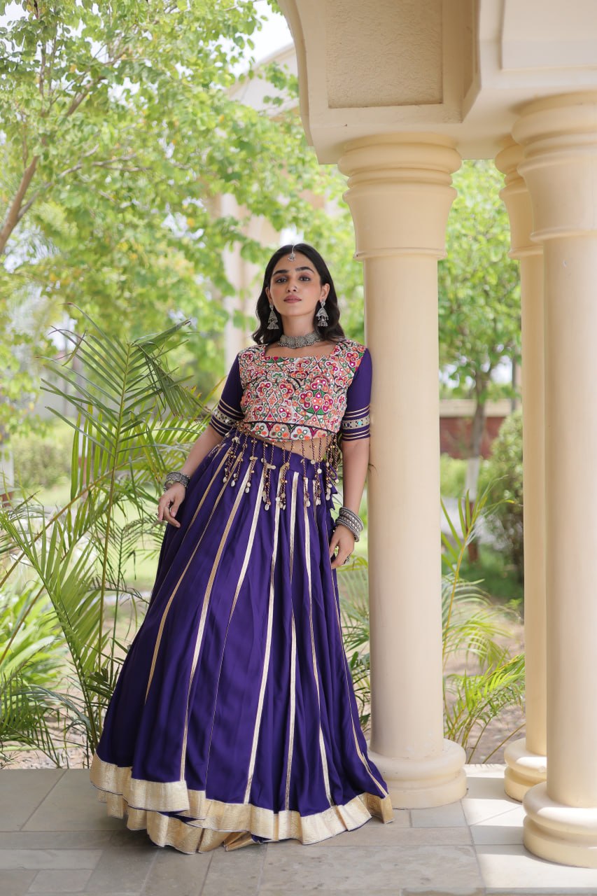 Reyon Double Ghera Lehenga Set | Tulip Designer