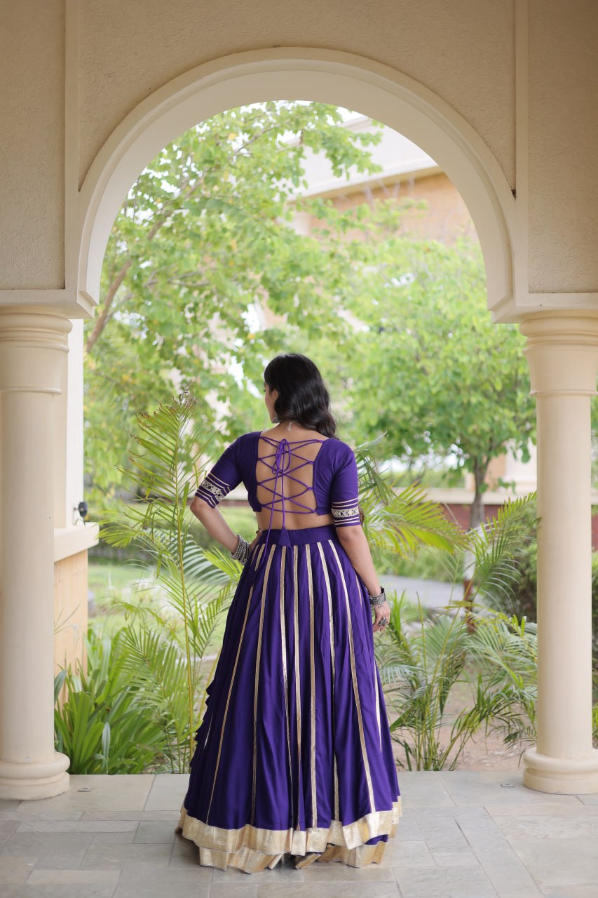 Reyon Double Ghera Lehenga Set | Tulip Designer