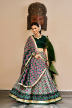 Navratri Special Embossed Lace Lehenga Set | Tulip Designer