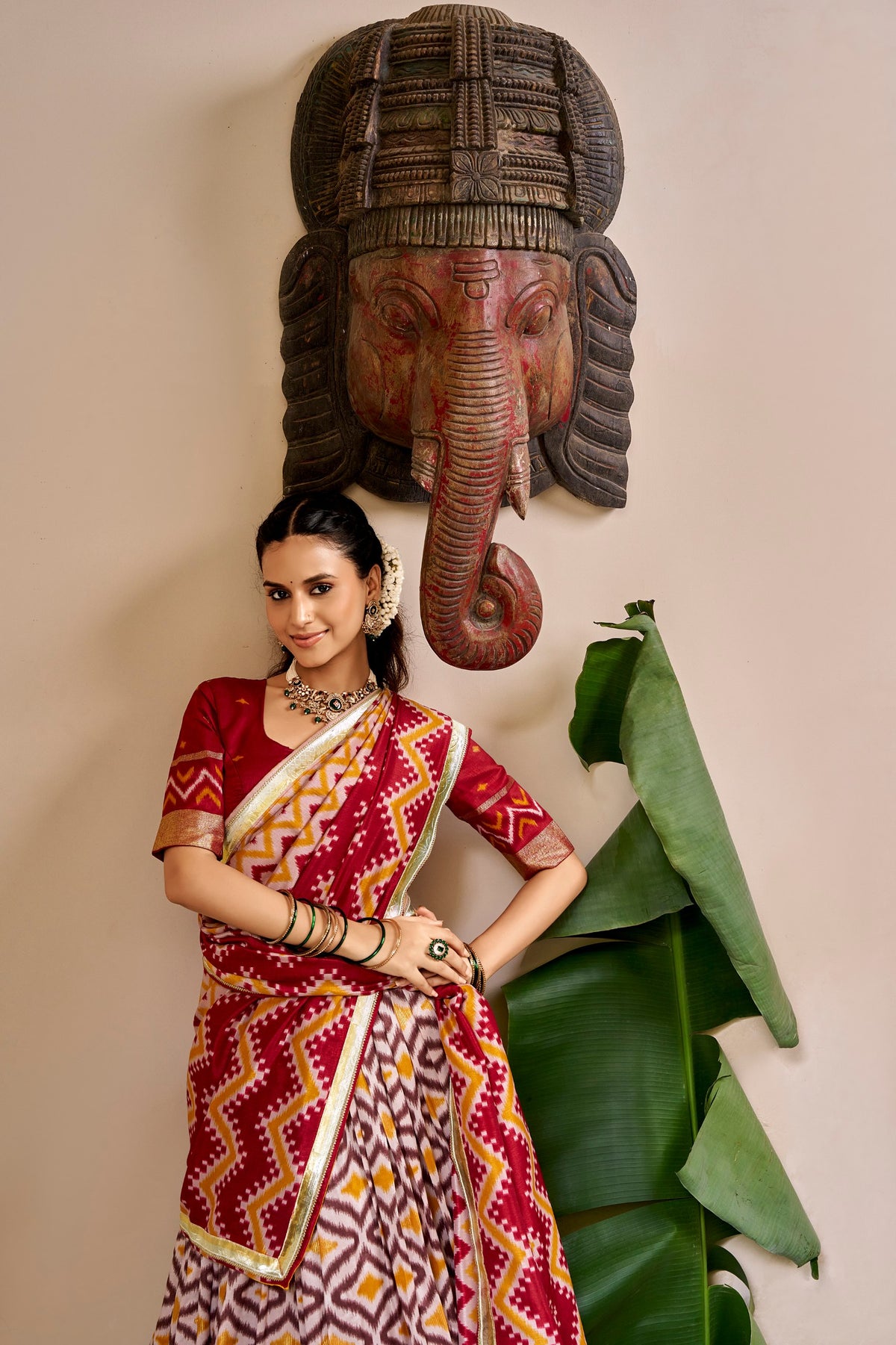 Navratri Special Embossed Lace Lehenga Set | Tulip Designer