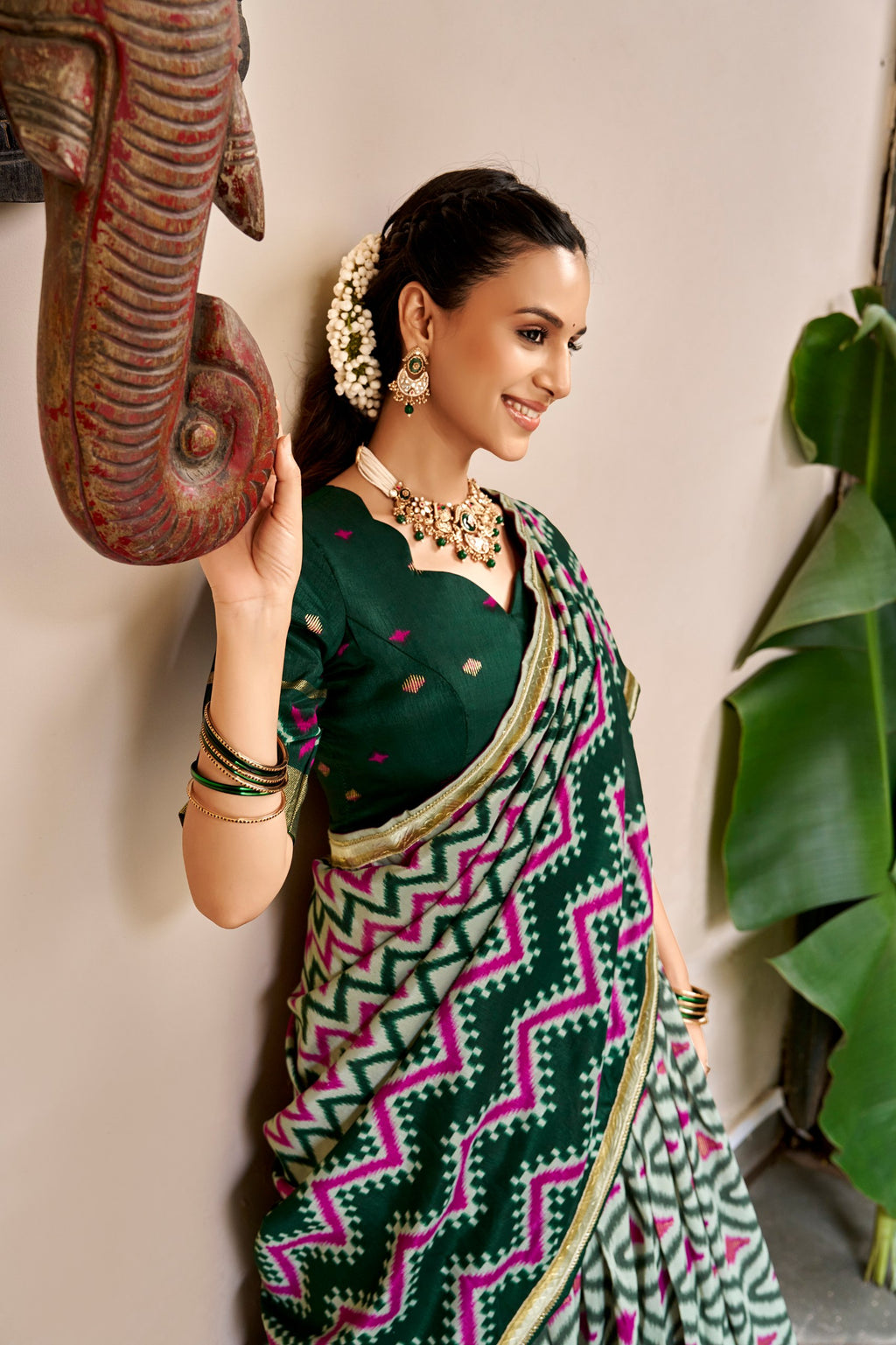 Navratri Special Embossed Lace Lehenga Set | Tulip Designer