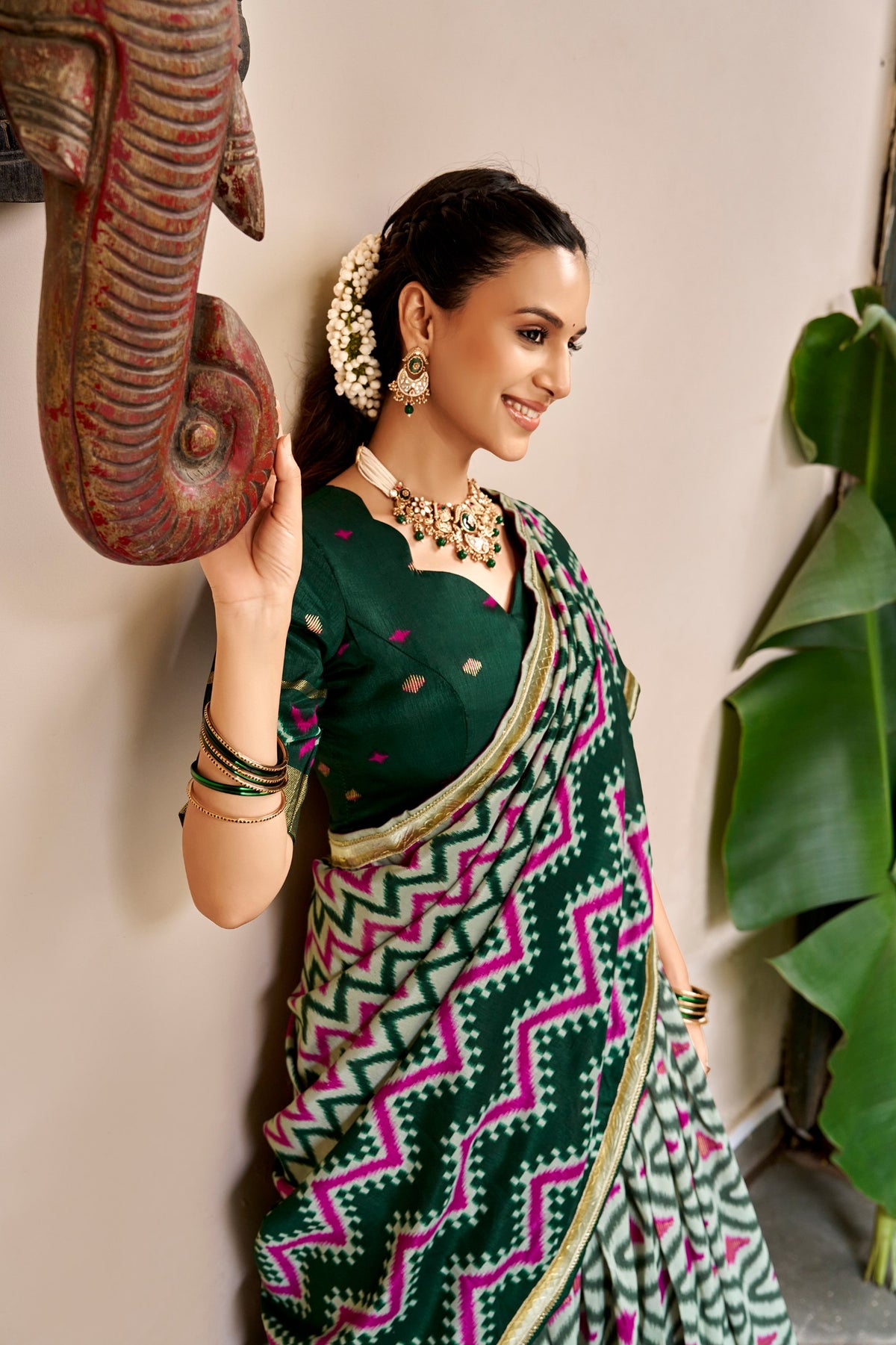 Navratri Special Embossed Lace Lehenga Set | Tulip Designer