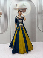 Stunning Cotton Ribbon Work Lehenga Choli For Navratri | Tulip Designer