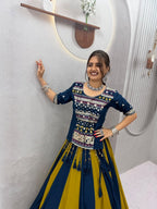Stunning Cotton Ribbon Work Lehenga Choli For Navratri | Tulip Designer