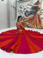 Stunning Cotton Ribbon Work Lehenga Choli For Navratri | Tulip Designer
