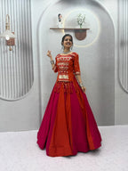 Stunning Cotton Ribbon Work Lehenga Choli For Navratri | Tulip Designer