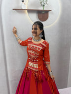 Stunning Cotton Ribbon Work Lehenga Choli For Navratri | Tulip Designer