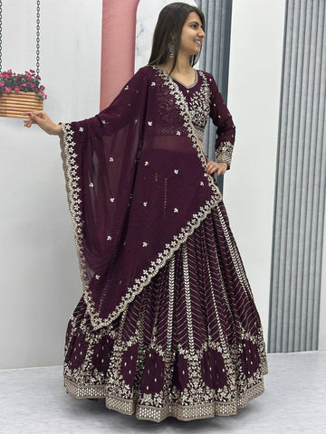 Heavy Faux Georgette Ready to Wear Lehenga Choli