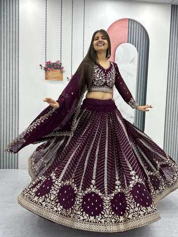 Heavy Faux Georgette Ready to Wear Lehenga Choli